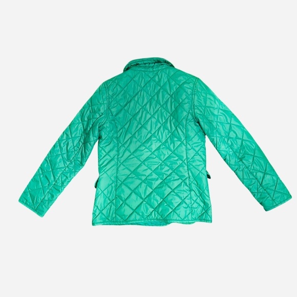 Polo Ralph Lauren Kid’s double breasted green button quilted barn coat jacket L - Picture 5 of 8